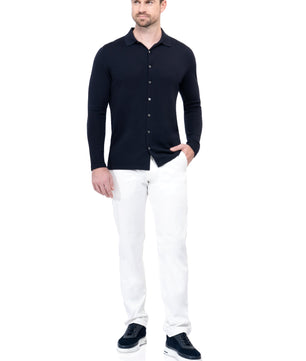 Navy Shirt Long Sleeve