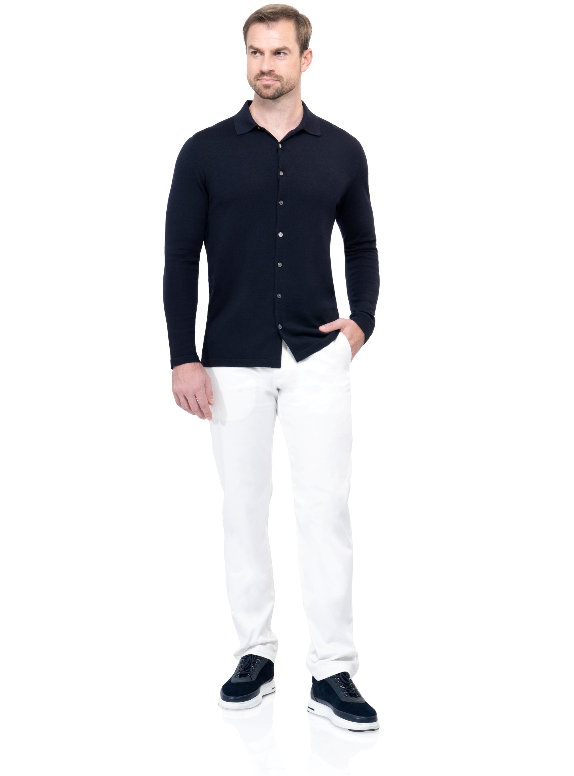 Navy Shirt Long Sleeve