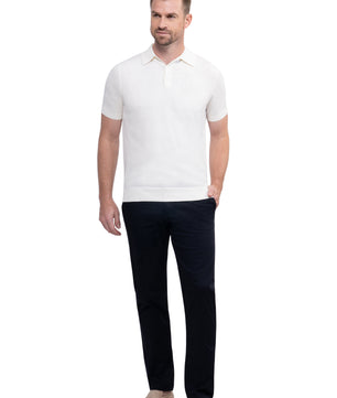 Ivory Polo Button Cotton