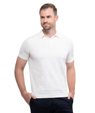 Ivory Polo Button Cotton