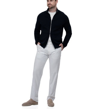 Sweater Zip Navy Blue