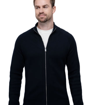 Sweater Zip Navy Blue