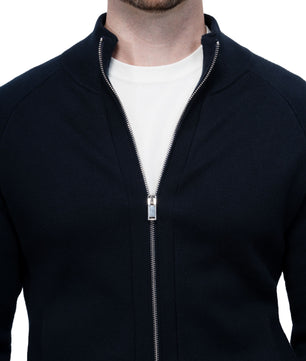 Sweater Zip Navy Blue