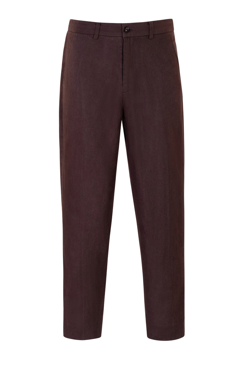 Brown Linen Pants