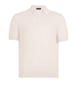 Beige Polo Button Cotton
