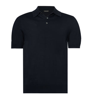 Black Polo Button Cotton