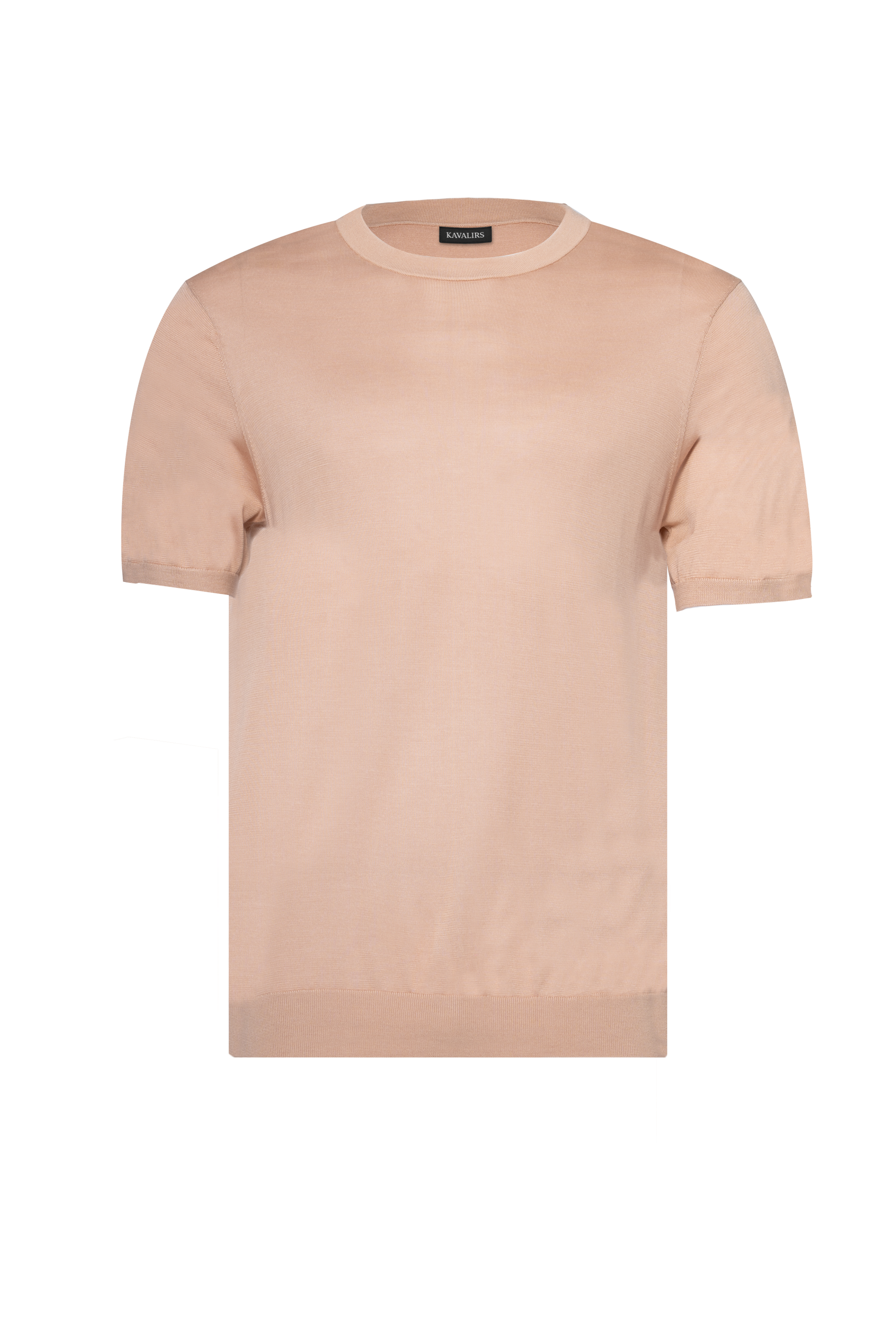 Desert Round Neck T shirt Mulberry Silk
