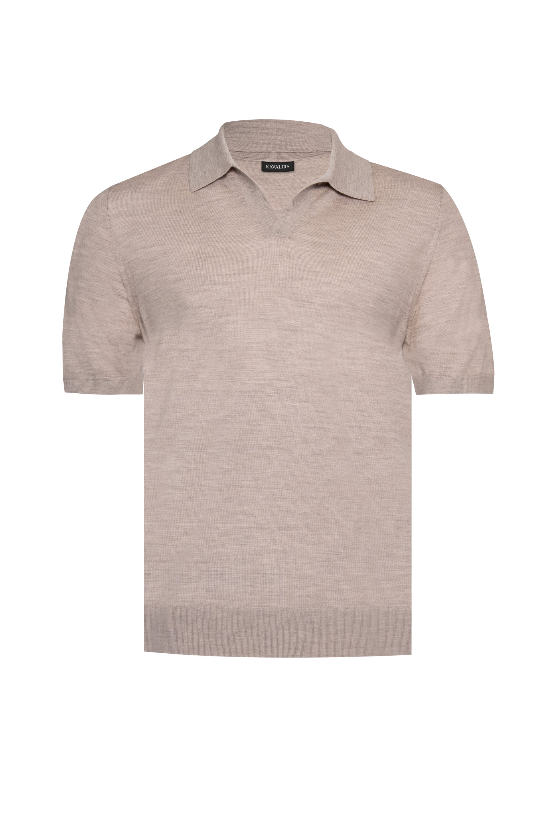 Desert Buttonless Polo Merino Wool