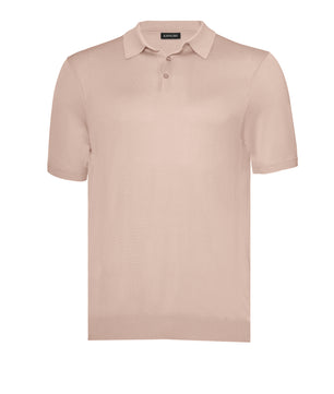 Desert Polo Button Mulberry Silk