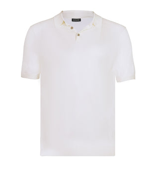 Ivory Polo Button Silk