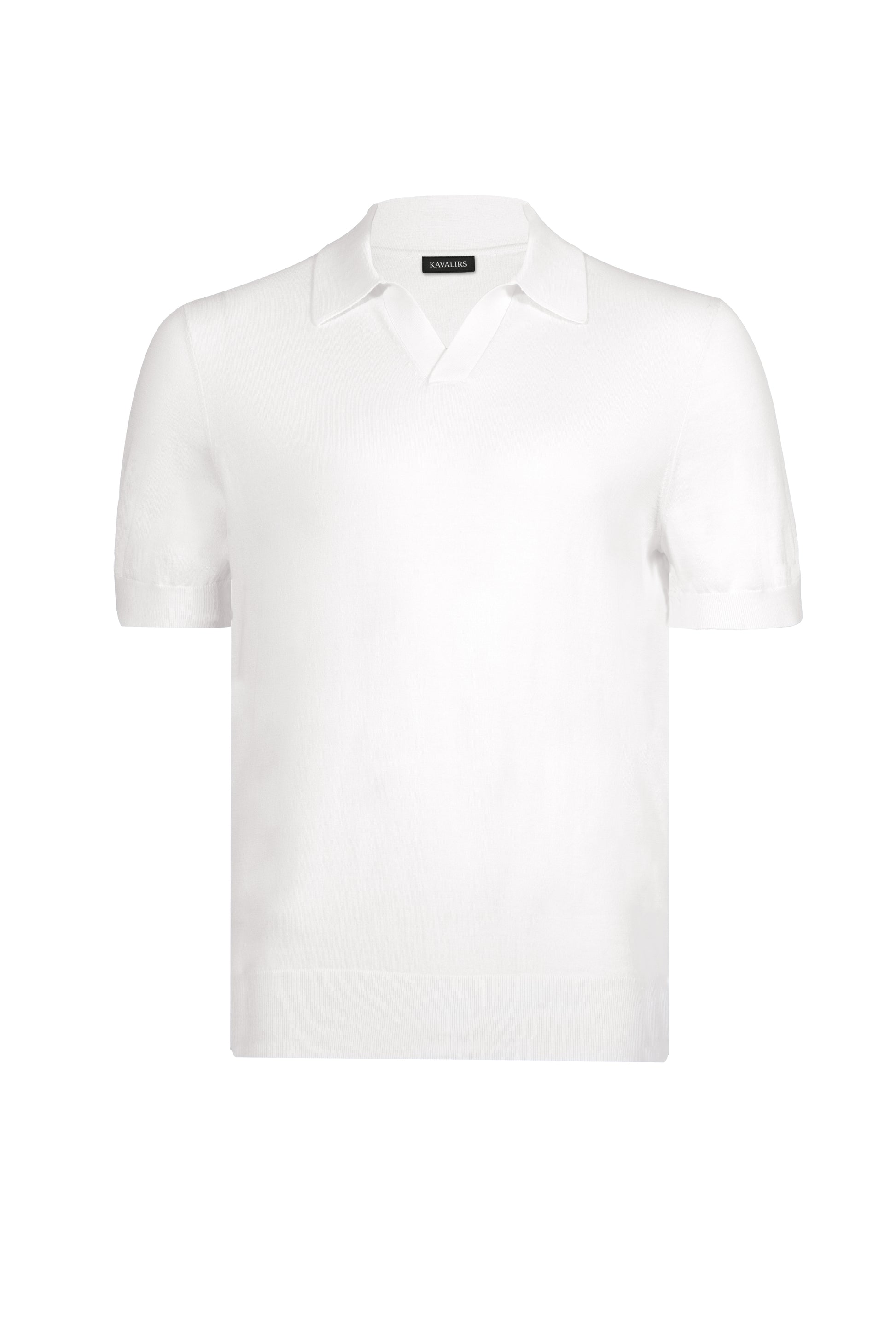 Ivory Polo Buttonless Cotton