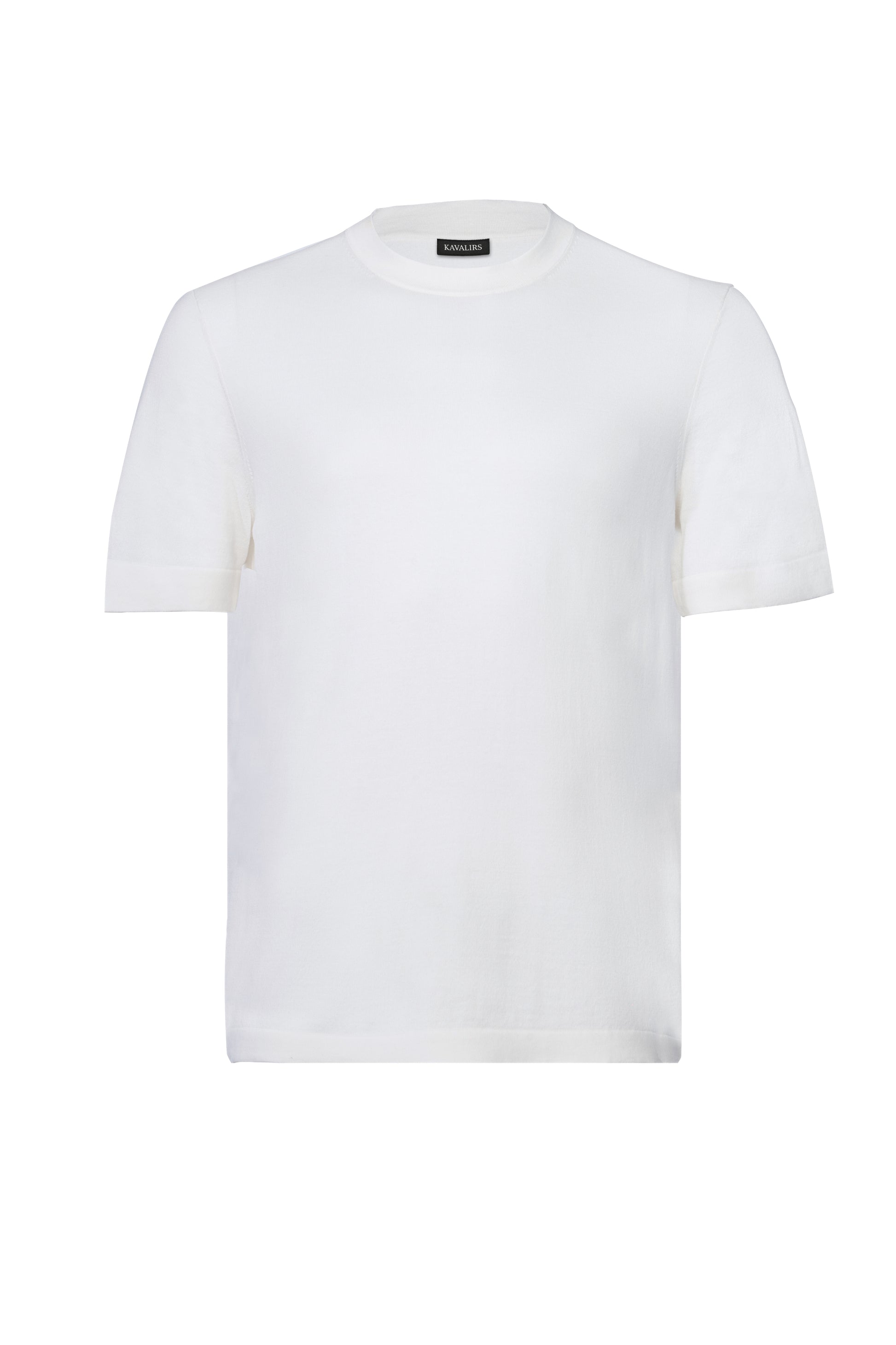 Ivory Round Neck Cotton/Silk
