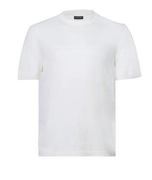 Ivory Round Neck T shirt Cotton